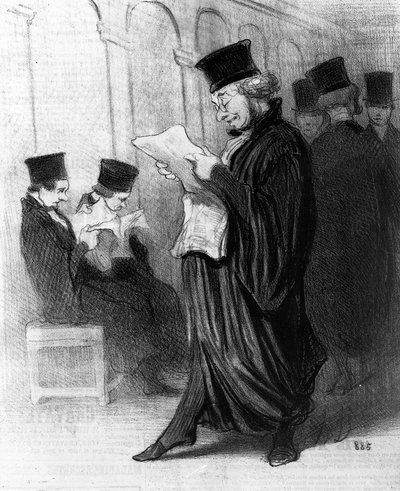 Les Gens de Justice, cartoon uit 